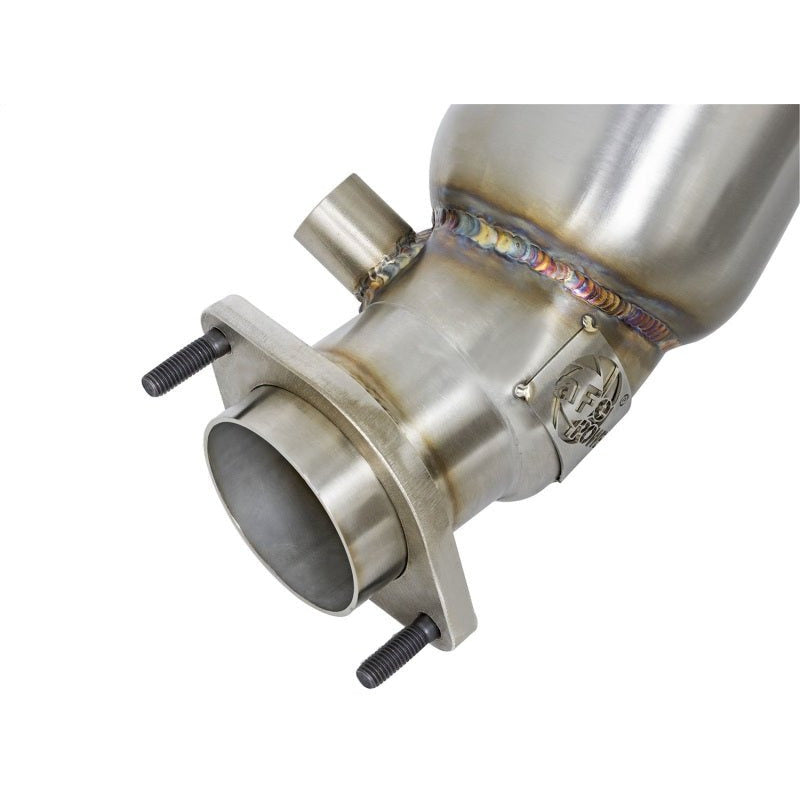 aFe Twisted Steel Down Pipe w/ Cats 15-16 BMW M3/M4 (F80/82) L6 3.0L (Turbo) S55 aFe Downpipes