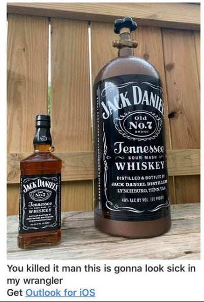 Nitrous & CO2 Bottle Styling: Jack Daniel's Old No.7 Tennessee Whiskey