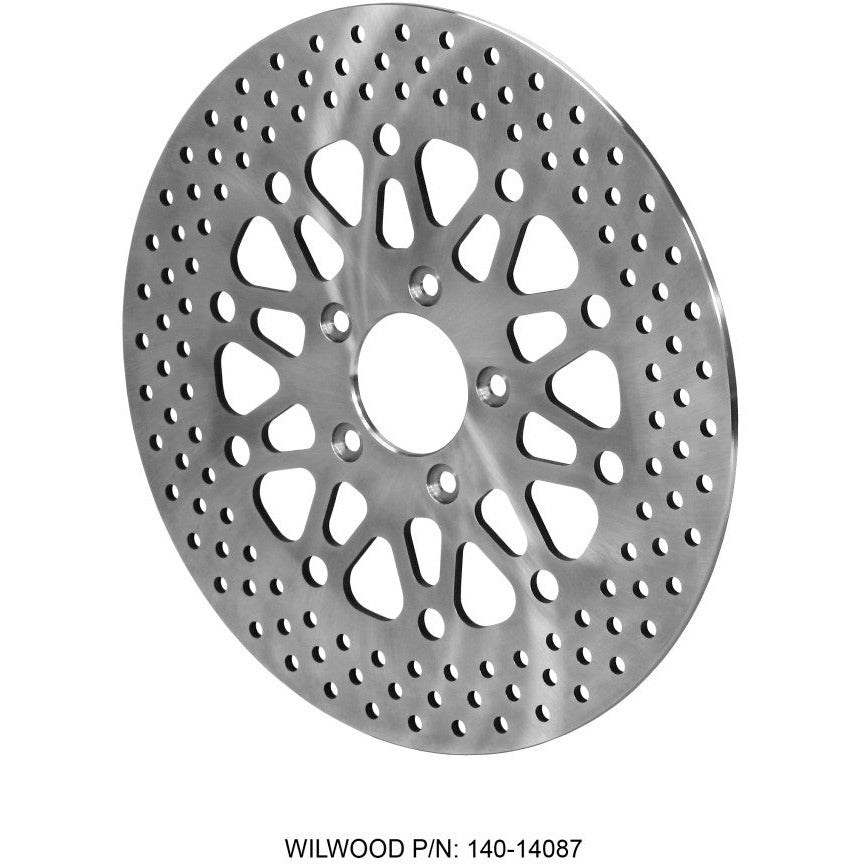 Wilwood Rotor-Rear-H-D Motorcycle 2008-Up Satin Finish 11.80 x .276 - 5 on 3.25in Wilwood Brake Rotors - 2 Piece