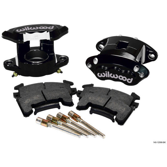 Wilwood D154 Front Caliper Kit - Black 2.50in Piston 0.81in Rotor Wilwood Big Brake Kits