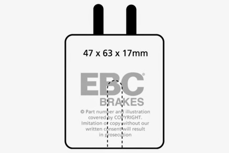 EBC 59-65 Aston Martin DB4 3.7 Vantage Greenstuff Front Brake Pads