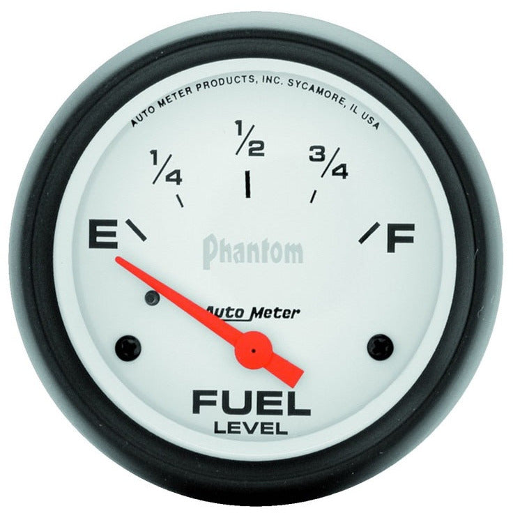 AutoMeter Gauge Fuel Level 2-5/8in. 240 Ohm(e) to 33 Ohm(f) Elec Phantom AutoMeter Gauges