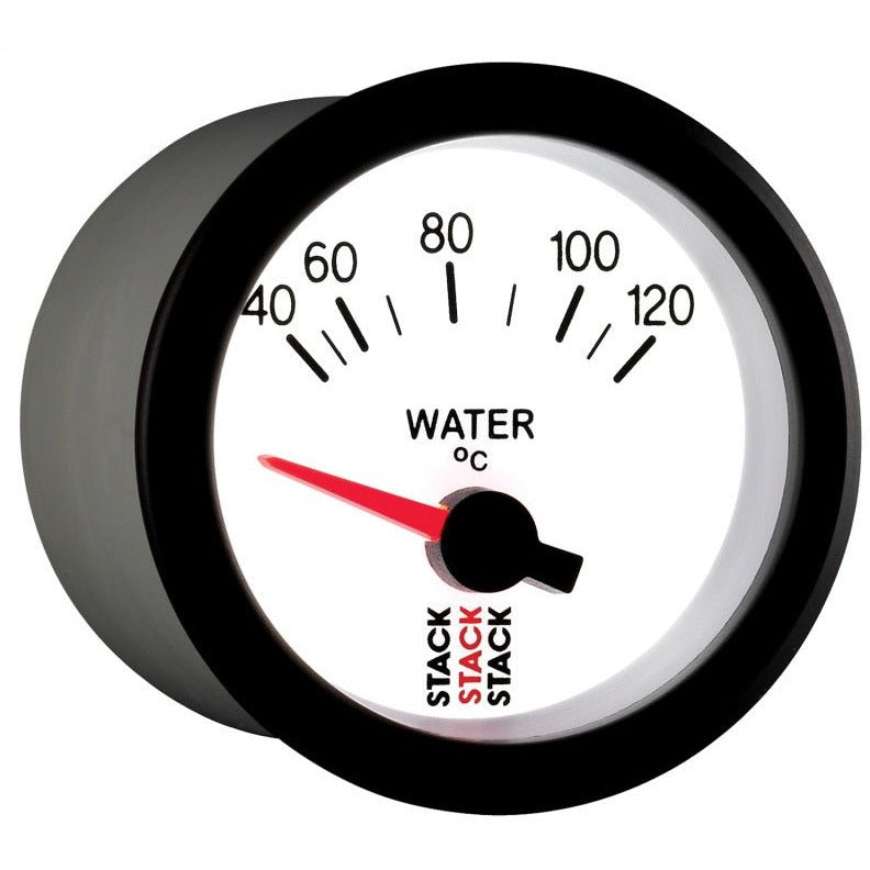 Autometer Stack 52mm 40-120 Deg C M10 Male Electric Water Temp Gauge - White AutoMeter Gauges