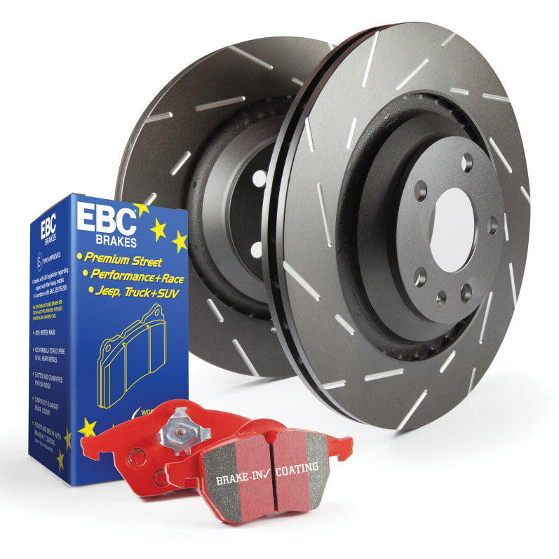 S4 Kits Redstuff and USR Rotors EBC Brake Rotors - Slotted