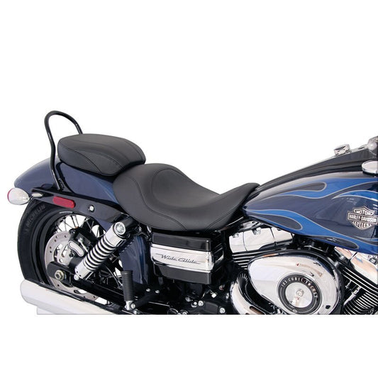 Mustang 06-17 Harley Dyna Wide Tripper Forward Solo Seat - Black