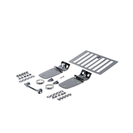 Rugged Ridge 98-06 Jeep Wrangler Stainless Steel Complete Hood Dress Up Kit Rugged Ridge Hoods