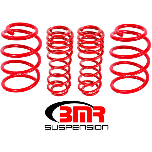 BMR 07-14 Shelby GT500 Performance Version Lowering Springs (Set Of 4) - Red BMR Suspension Lowering Springs