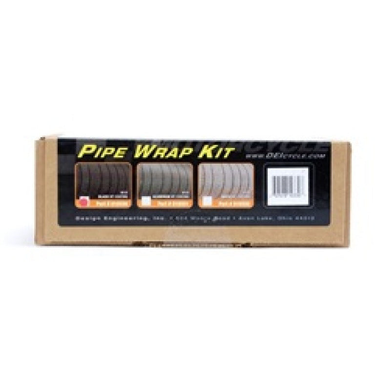 DEI Powersport Motorcycle Exhaust Wrap Kit - Tan wrap w/ White HT Silicone Coating DEI Thermal Wrap