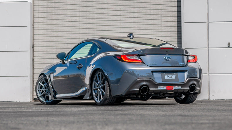 Borla 22-23 Subaru BRZ/Toyota GR86 2.4L RWD AT/MT S-Type Catback Exhaust - Black Chrome Tips