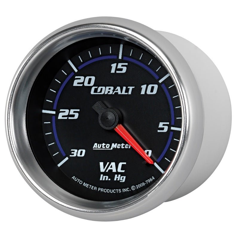 Autometer Cobalt 2-5/8in. / 0-30 IN HG / Mechanical Vacuum Gauge AutoMeter Gauges