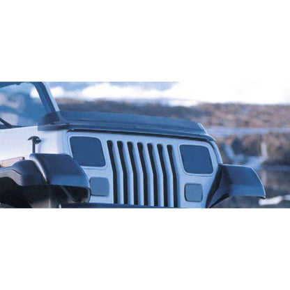 Rugged Ridge Bug Deflector Smoke 87-06 Jeep Wrangler Rugged Ridge Hood Deflectors