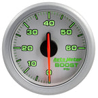 Autometer Airdrive 2-1/6in Boost Gauge 0-60 PSI - Silver AutoMeter Gauges