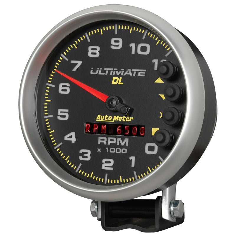 Autometer 5 inch Ultimate DL Playback Tachometer 11000 RPM - Black AutoMeter Performance Monitors