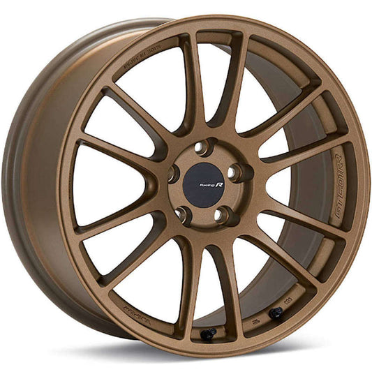 Enkei GTC01RR 18x10 5x114.3 22mm Offset Titanium Gold Wheel *Special Order* Enkei Wheels - Cast