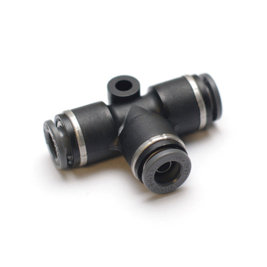 Ridetech Airline Fitting Tee 1/4in x 1/4in x 1/4in Airline Ridetech Air Tank Components