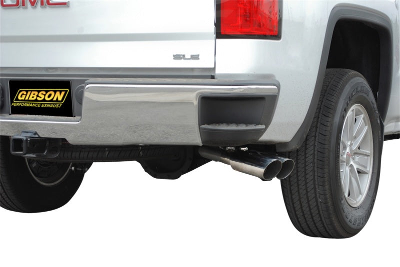 Gibson 15-18 Chevrolet Silverado 1500 LS 5.3L 3in/2.25in Cat-Back Dual Sport Exhaust - Aluminized