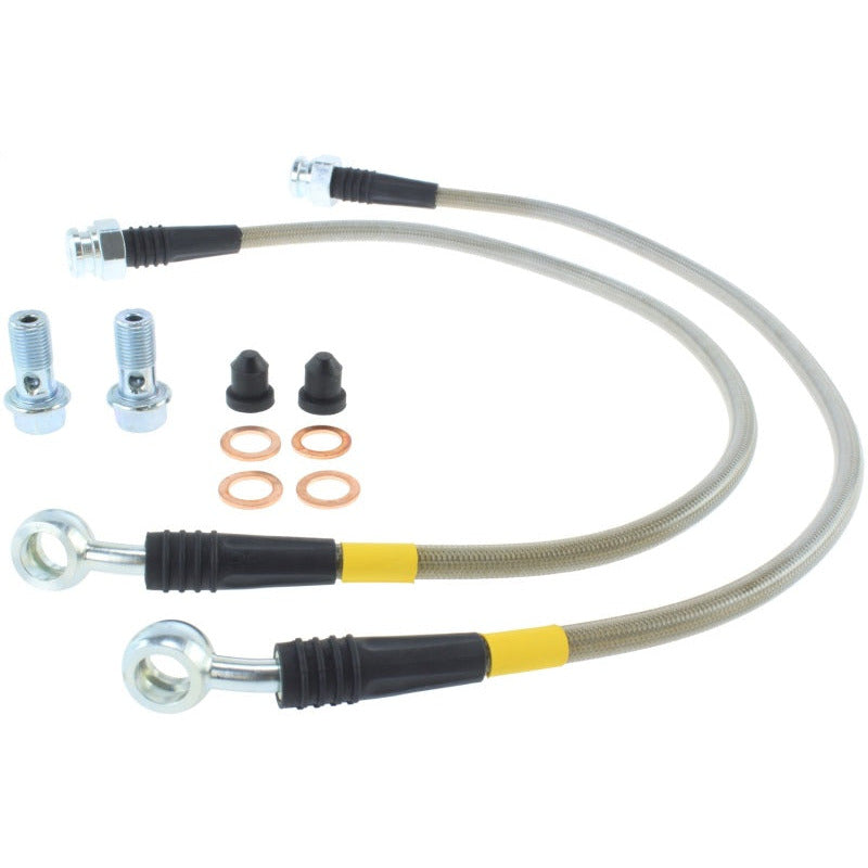 StopTech 97-04 Chevrolet Corvette Stainless Steel Rear Brake Line Kit Stoptech Brake Line Kits