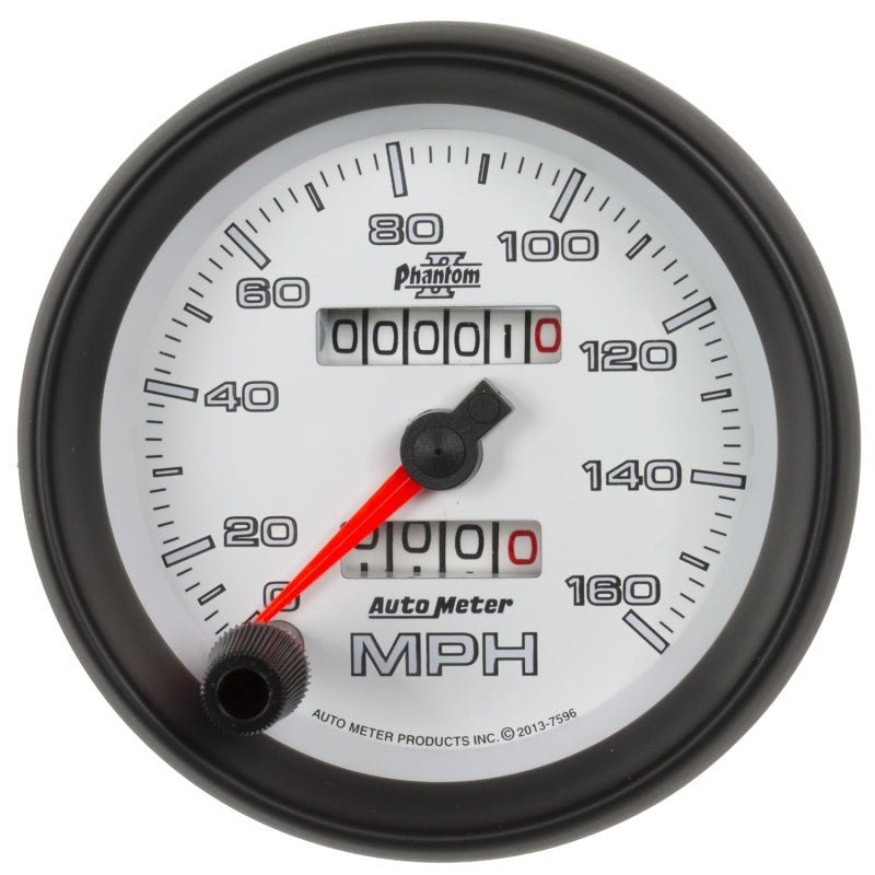 Autometer Phantom II 3-3/8in 160 MPH Mechanical Speedometer AutoMeter Gauges