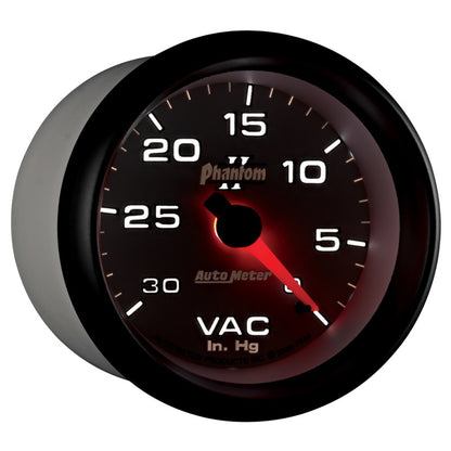 AutoMeter Gauge Vacuum 2-5/8in. 30Inhg Mechanical Phantom II AutoMeter Gauges