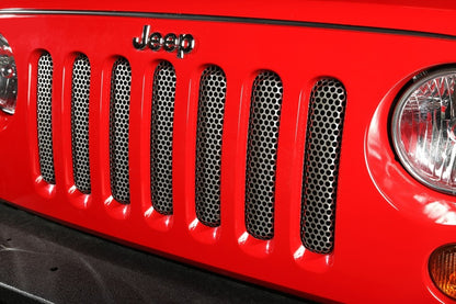 Rugged Ridge Grille Insert Satin Stainless 07-18 Jeep Wrangler Rugged Ridge Grilles