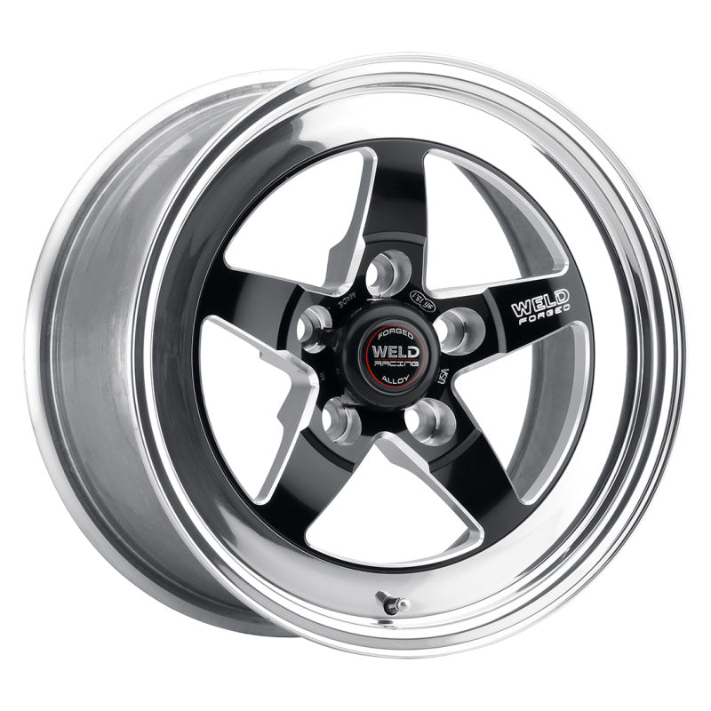 Weld S71 15x9.33 / 5x4.75 BP / 3.5in. BS Black Wheel (Medium Pad) - Non-Beadlock