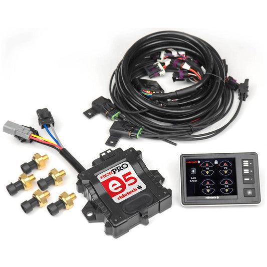 Ridetech RidePro E5 Air Ride Suspension Leveling Control System Ridetech Air Compressor Systems