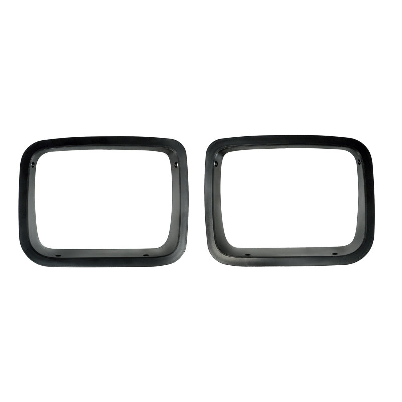 Rugged Ridge Headlight Bezels Black 87-95 Jeep Wrangler YJ Rugged Ridge Light Mounts