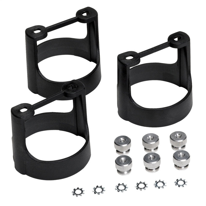 Autometer 2-1/16in Black Composite Gauge Bracket Kit (3pcs.) AutoMeter Gauge Pods