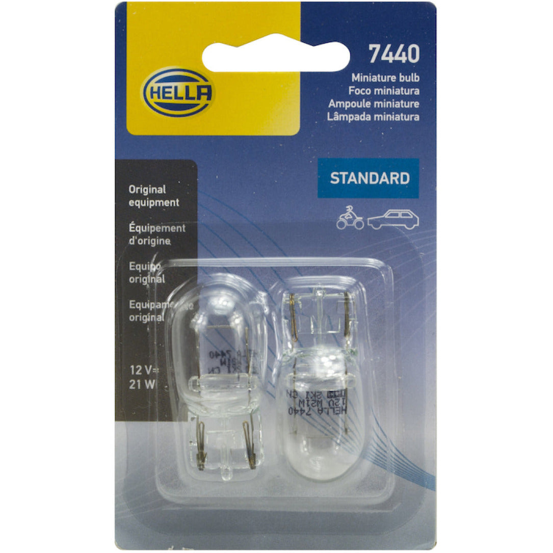 Hella Bulb 7440 12V 21W W3X16D T65 (2) Hella Bulbs