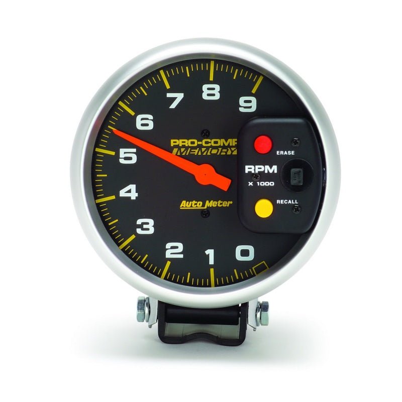 Autometer Pro-Comp 5in / 0-9K RPM / Pedestal w/Peak Memory Tachometer AutoMeter Gauges