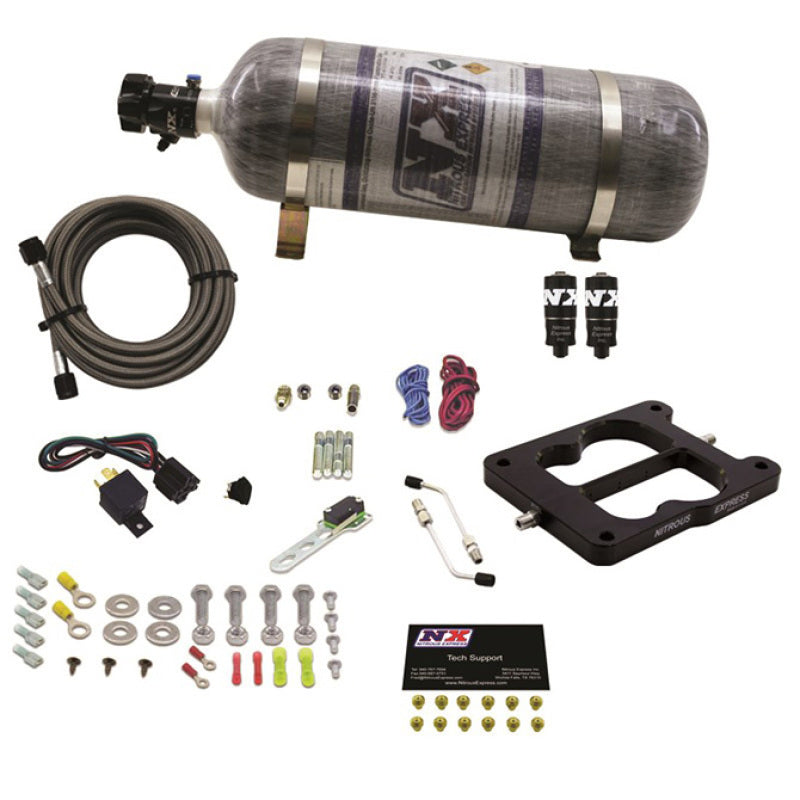 Nitrous Express Q-Jet/Holley Spread Bore Hitman Plus Nitrous Kit w/Composite Bottle Nitrous Express Nitrous Systems