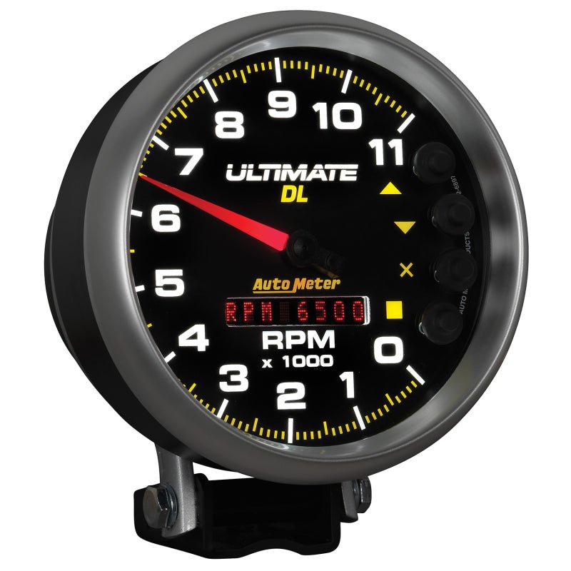 Autometer 5 inch Ultimate DL Playback Tachometer 11000 RPM - Black AutoMeter Performance Monitors