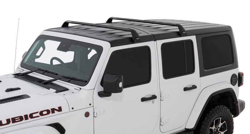 Rhino-Rack 07-22 Jeep Wrangler JK/JL 4 Door Hard Top Vortex SG 2 Bar Roof Rack - Black