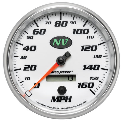 AutoMeter Gauge Speedometer 5in. 160MPH Elec. Programmable NV AutoMeter Gauges