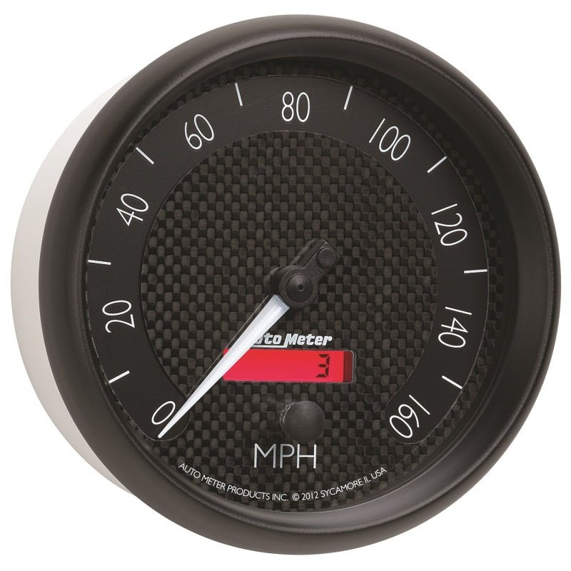 Autometer GT Series 5in In Dash 0-160 MPH Electronic Programmable Speedometer AutoMeter Gauges