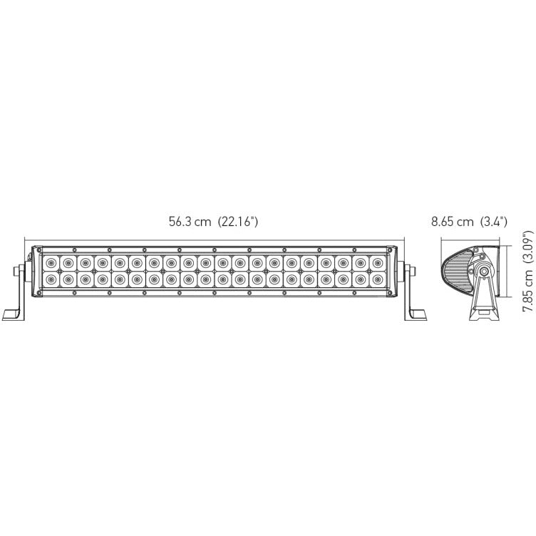 Hella Value Fit Sport 22in - 120W LED Light Bar - Dual Row Combo Beam Hella Light Bars & Cubes