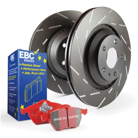 EBC S4 Kits Redstuff Pads and USR Rotors EBC Brake Rotors - Slotted