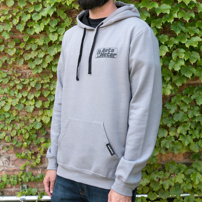 Autometer Gray Competition Pullover Hoodie - Adult Large AutoMeter Apparel