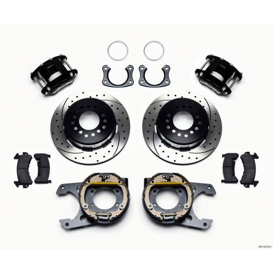 Wilwood D154 P/S Park Brake Kit Drilled Big Ford New Style 2.36in Offset Wilwood Big Brake Kits