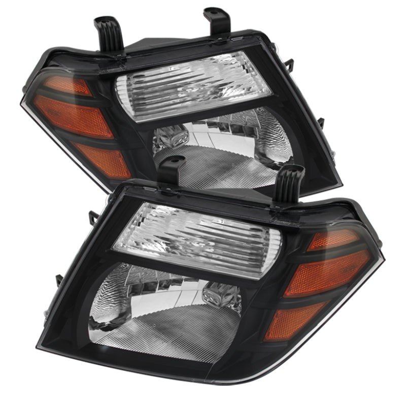 Xtune Nissan Pathfinder 08-11 Amber Crystal Headlights Black HD-JH-NP08-AM-BK SPYDER Headlights