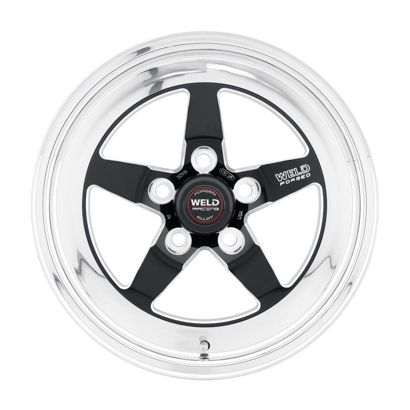 Weld S71 15x5 / 5x4.5 BP / 3.5in. BS Black Wheel (Low Pad) - Non-Beadlock