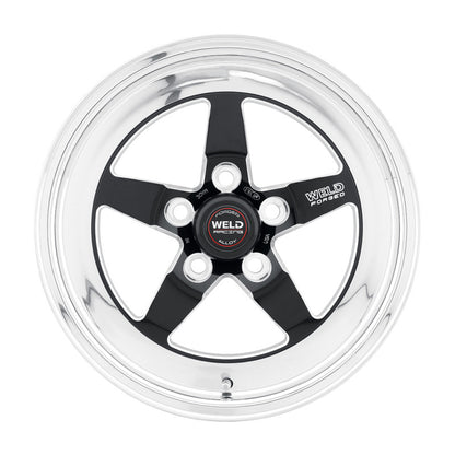 Weld S71 15x14.33 / 5x4.75 BP / 7.5in. BS Black Wheel (Low Pad) - Non-Beadlock