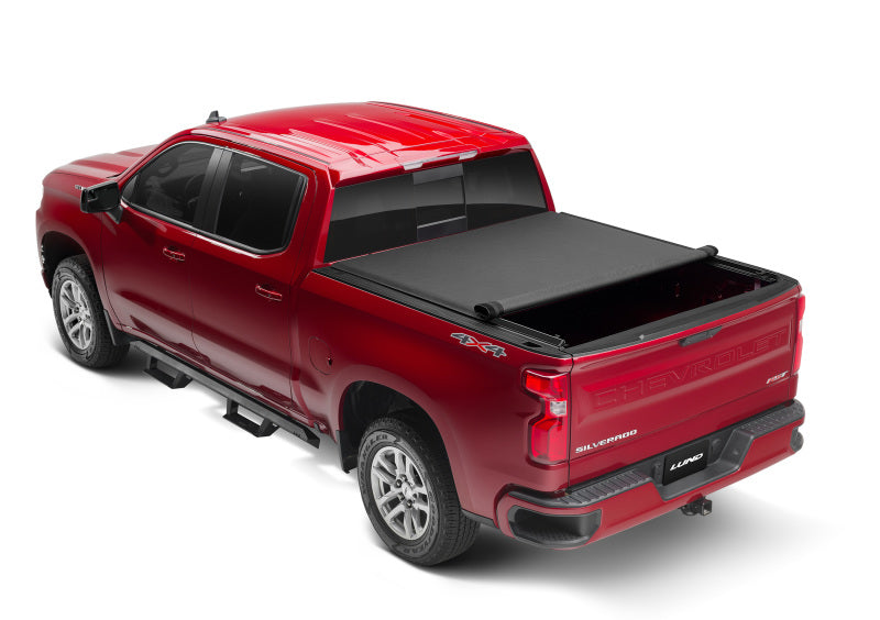 Lund 19-23 Chevrolet Silverado 1500 (5.5ft. Bed) Genesis Elite Roll Up Tonneau Cover - Black