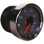 Autometer Spek-Pro Gauge Boost 2 1/16in 35psi Stepper Motor W/Peak & Warn Silver/Chrome AutoMeter Gauges