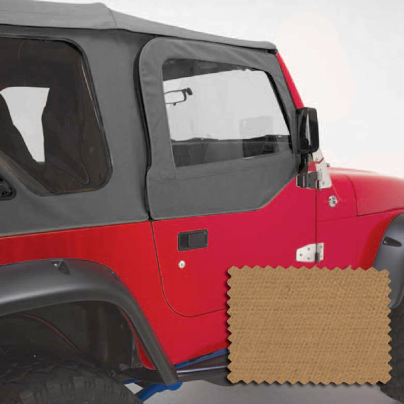 Rugged Ridge Upper Soft Door Kit Spice 97-06 Jeep Wrangler Rugged Ridge Doors