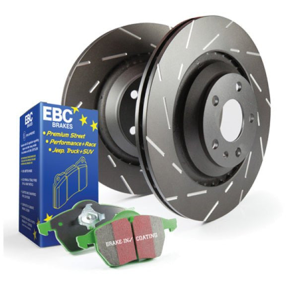 EBC S2 Kits Greenstuff Pads and USR Rotors EBC Brake Rotors - Slotted