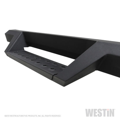 Westin/HDX 19-20 Ram 2500/3500 Crew Cab (8ft Bed) Drop Wheel to Wheel Nerf Step Bars - Txt Black