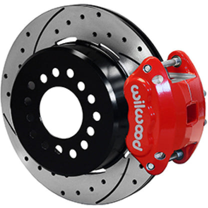 Wilwood Dynapro Low-Profile 11.00in P-Brake Kit Dust Seal 2.36in Offset - Drilled Red Wilwood Big Brake Kits