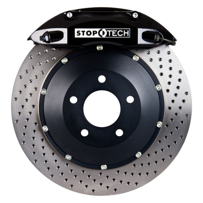 StopTech 89-95 Nissan Skyline GT-R R32 Front BBK ST40 355x32 Drilled Rotors Black Calipers Stoptech Big Brake Kits