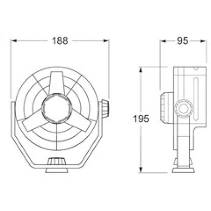 Hella Fan Turbo 2Speed 12V Wht Hella Light Accessories and Wiring